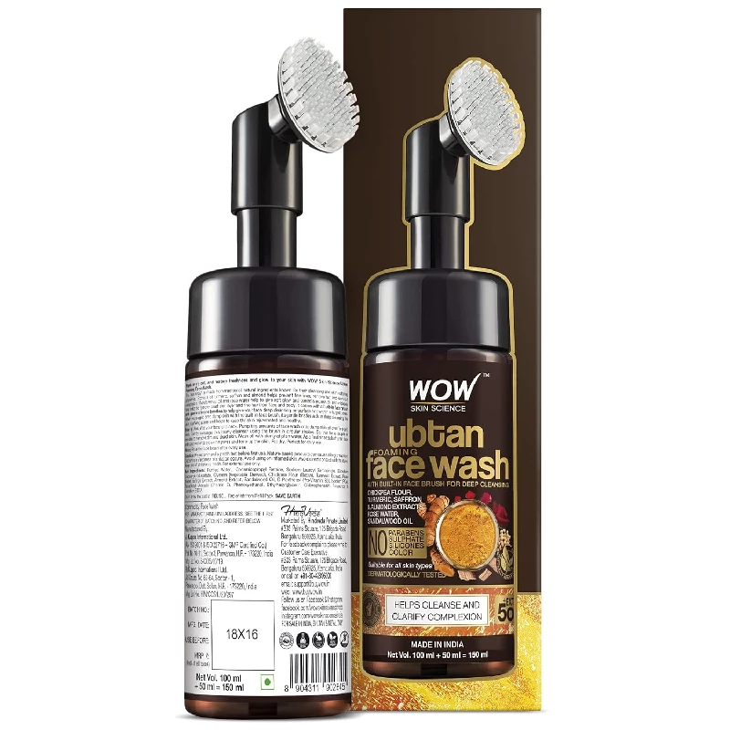 WOW Skin Science Ubtan Foaming Face Wash, 150 ml-4.webp